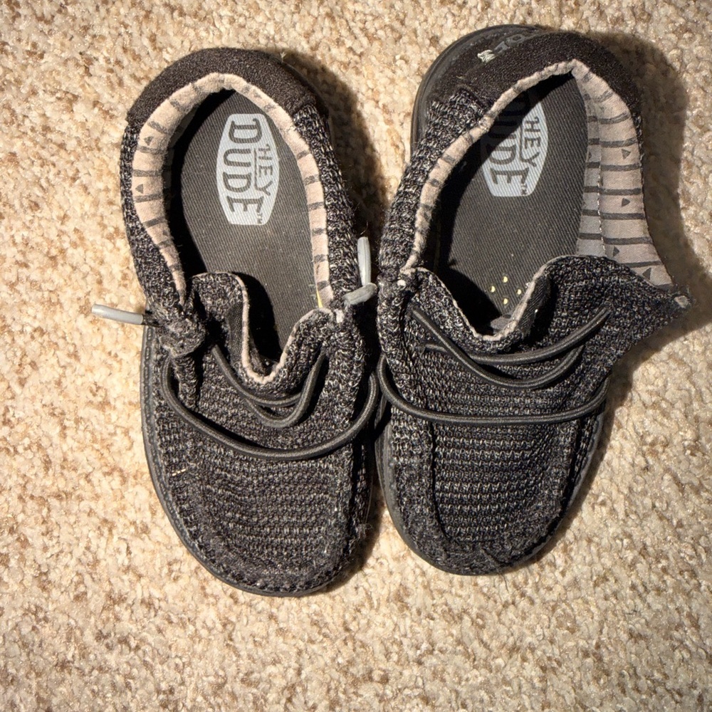 Hey Dude Kids Charcoal Sneakers